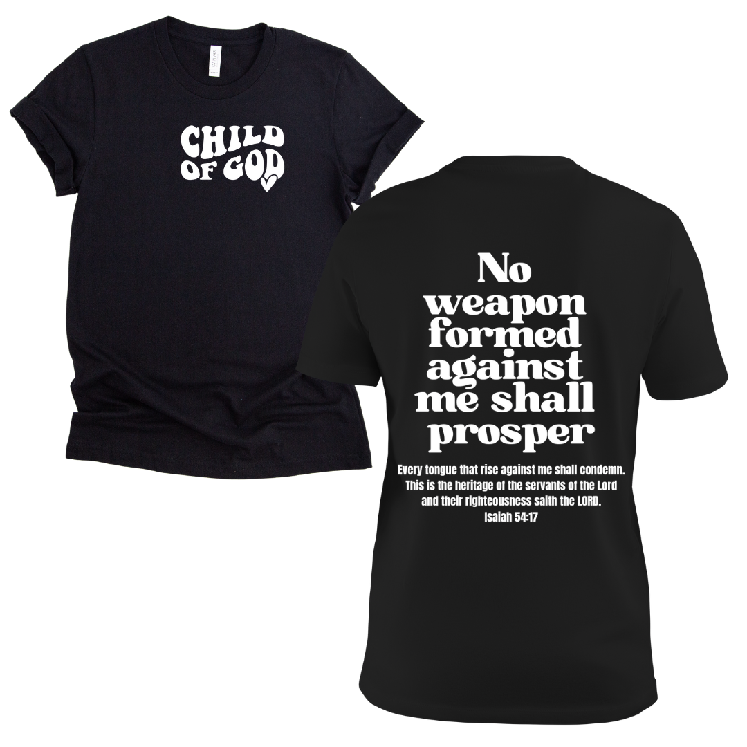 No weapon formed T-shirt